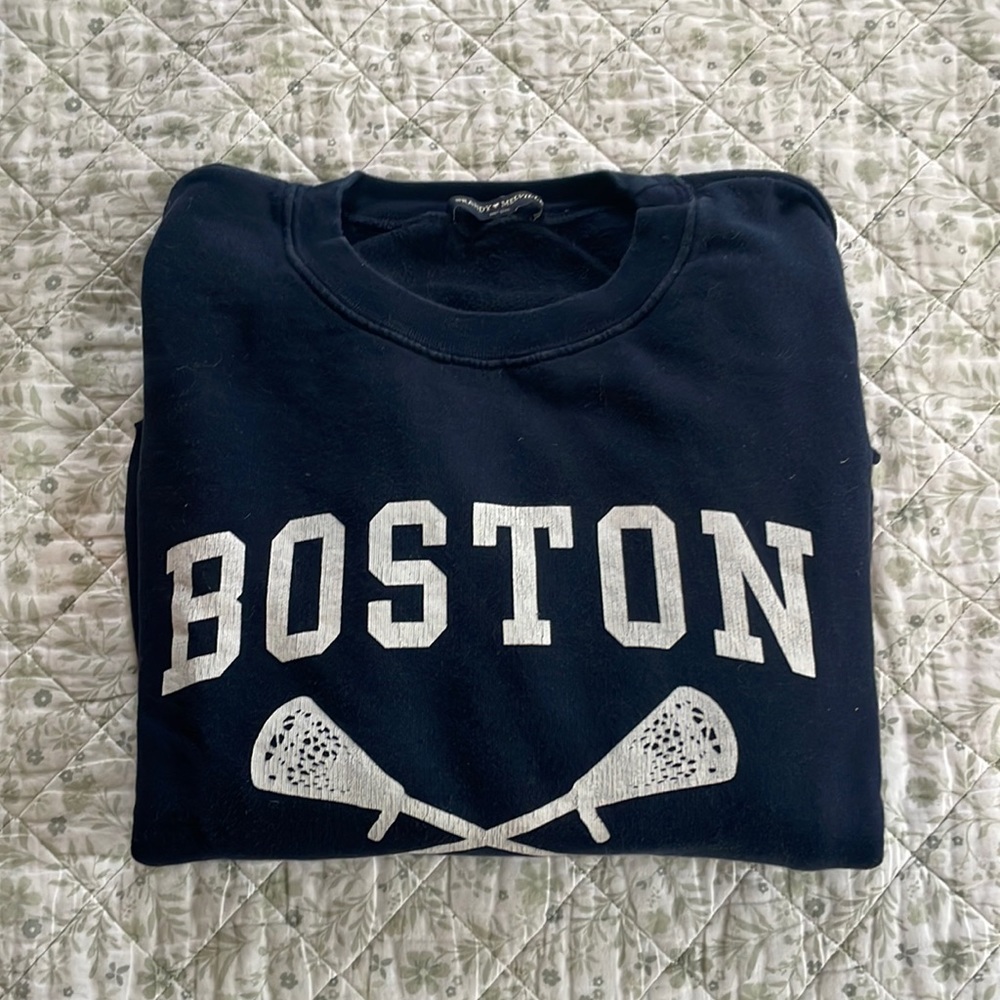 Boston lacrosse Brady Melville cropped sweatshirt
